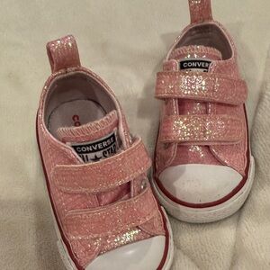 Converse Kids Sparkly Pink Sneakers